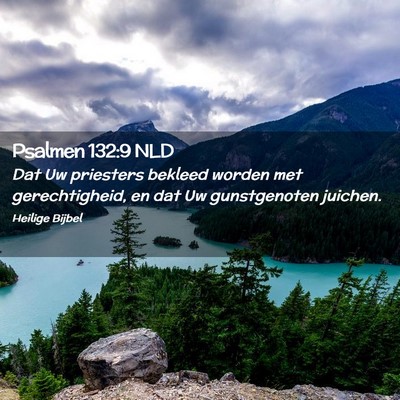 Picture 02 - Psalmen 132:9 NLD - Dat Uw priesters bekleed worden met - Bible Verse Picture
