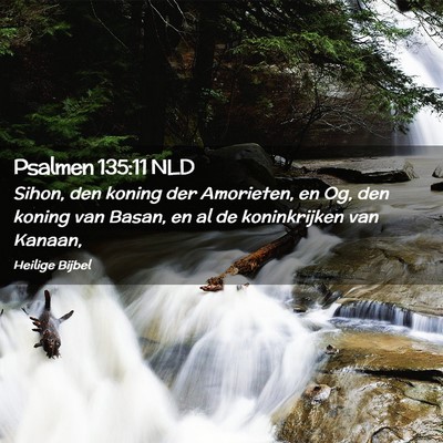 Picture 02 - Psalmen 135:11 NLD - Sihon, den koning der Amorieten, en Og, den - Bible Verse Picture