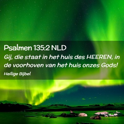 Picture 02 - Psalmen 135:2 NLD - Gij, die staat in het huis des HEEREN, in de - Bible Verse Picture