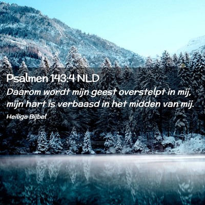 Picture 02 - Psalmen 143:4 NLD - Daarom wordt mijn geest overstelpt in mij, mijn - Bible Verse Picture