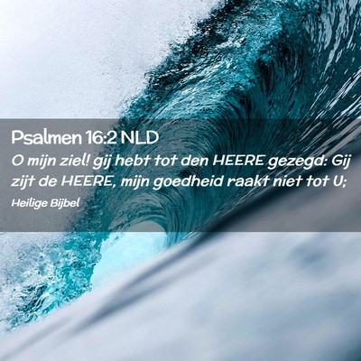 Picture 02 - Psalmen 16:2 NLD - O mijn ziel! gij hebt tot den HEERE gezegd: Gij - Bible Verse Picture