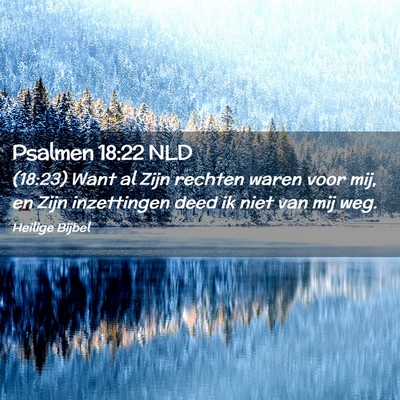 Picture 02 - Psalmen 18:22 NLD - (18:23) Want al Zijn rechten waren voor mij, en - Bible Verse Picture