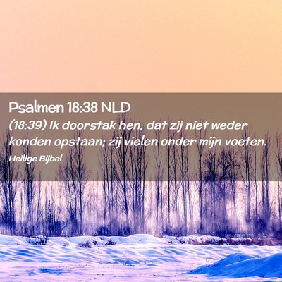 Picture 02 - Psalmen 18:38 NLD - (18:39) Ik doorstak hen, dat zij niet weder - Bible Verse Picture