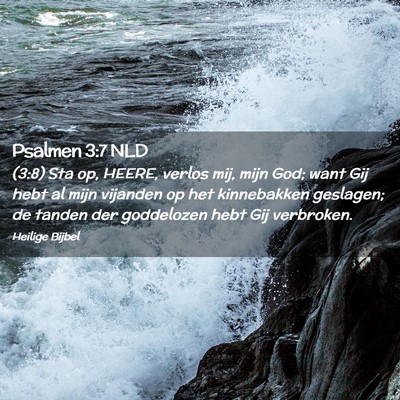 Picture 02 - Psalmen 3:7 NLD - (3:8) Sta op, HEERE, verlos mij, mijn God; want - Bible Verse Picture