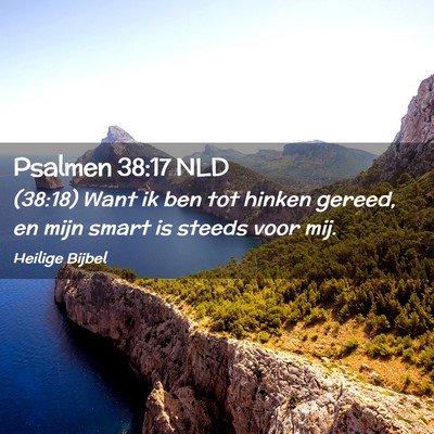 Picture 02 - Psalmen 38:17 NLD - (38:18) Want ik ben tot hinken gereed, en mijn - Bible Verse Picture