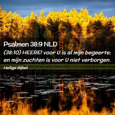 Picture 02 - Psalmen 38:9 NLD - (38:10) HEERE! voor U is al mijn begeerte; en - Bible Verse Picture