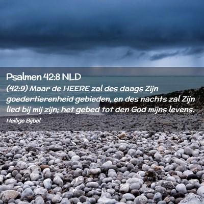Picture 02 - Psalmen 42:8 NLD - (42:9) Maar de HEERE zal des daags Zijn - Bible Verse Picture