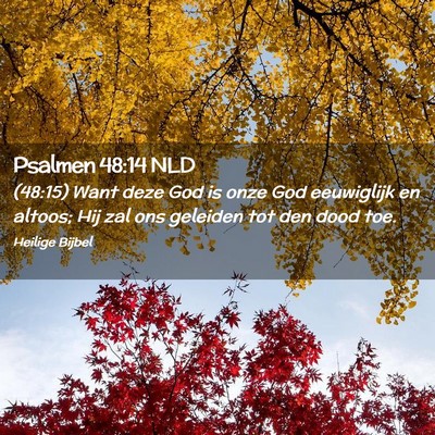 Picture 02 - Psalmen 48:14 NLD - (48:15) Want deze God is onze God eeuwiglijk en - Bible Verse Picture