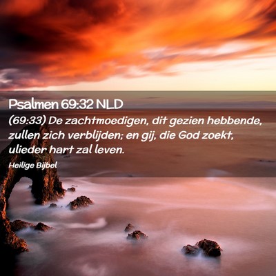 Picture 02 - Psalmen 69:32 NLD - (69:33) De zachtmoedigen, dit gezien hebbende, - Bible Verse Picture