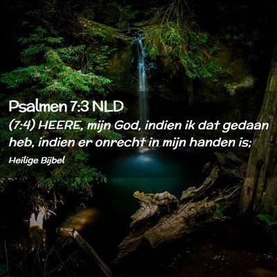 Picture 02 - Psalmen 7:3 NLD - (7:4) HEERE, mijn God, indien ik dat gedaan heb, - Bible Verse Picture