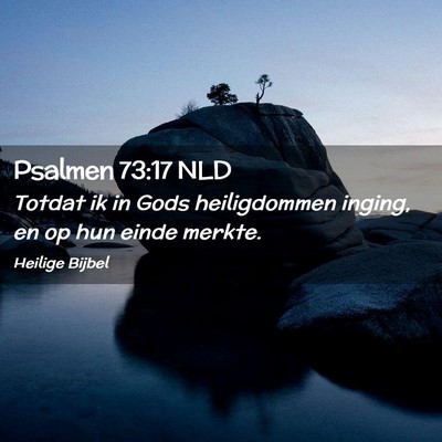 Picture 02 - Psalmen 73:17 NLD - Totdat ik in Gods heiligdommen inging, en op hun - Bible Verse Picture