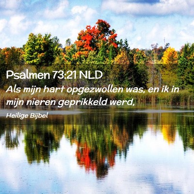 Picture 02 - Psalmen 73:21 NLD - Als mijn hart opgezwollen was, en ik in mijn - Bible Verse Picture
