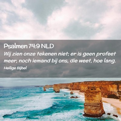 Picture 02 - Psalmen 74:9 NLD - Wij zien onze tekenen niet; er is geen profeet - Bible Verse Picture