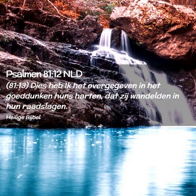 Picture 02 - Psalmen 81:12 NLD - (81:13) Dies heb Ik het overgegeven in het - Bible Verse Picture