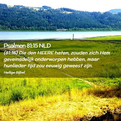 Picture 02 - Psalmen 81:15 NLD - (81:16) Die den HEERE haten, zouden zich Hem - Bible Verse Picture