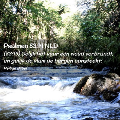 Picture 02 - Psalmen 83:14 NLD - (83:15) Gelijk het vuur een woud verbrandt, en - Bible Verse Picture