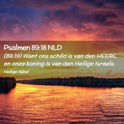 Picture 02 - Psalmen 89:18 NLD - (89:19) Want ons schild is van den HEERE, en onze - Bible Verse Picture