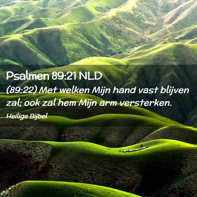 Picture 02 - Psalmen 89:21 NLD - (89:22) Met welken Mijn hand vast blijven zal; - Bible Verse Picture