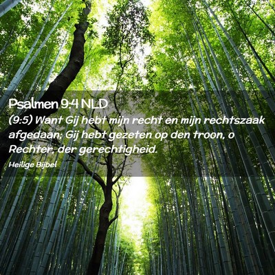 Picture 02 - Psalmen 9:4 NLD - (9:5) Want Gij hebt mijn recht en mijn rechtszaak - Bible Verse Picture