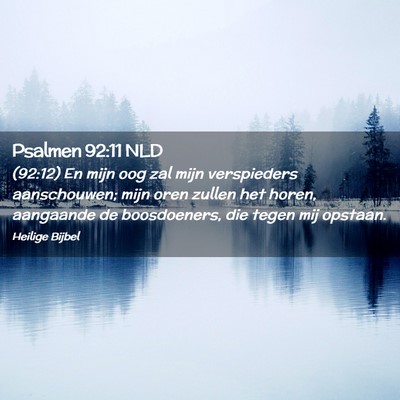 Picture 02 - Psalmen 92:11 NLD - (92:12) En mijn oog zal mijn verspieders - Bible Verse Picture
