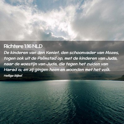 Picture 02 - Richtere 1:16 NLD - De kinderen van den Keniet, den schoonvader van - Bible Verse Picture