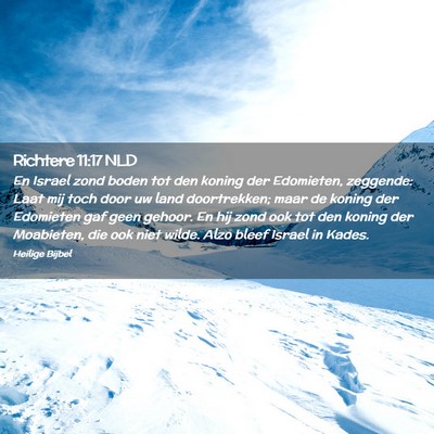 Picture 02 - Richtere 11:17 NLD - En Israel zond boden tot den koning der - Bible Verse Picture