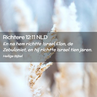 Picture 02 - Richtere 12:11 NLD - En na hem richtte Israel Elon, de Zebuloniet, en - Bible Verse Picture