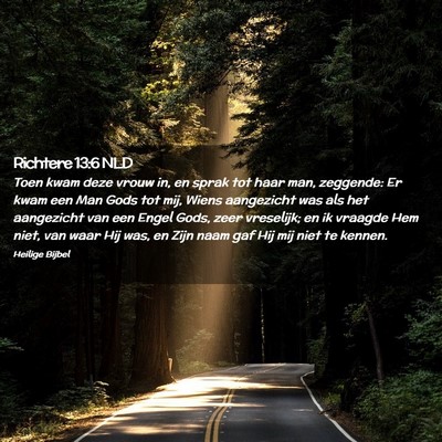 Picture 02 - Richtere 13:6 NLD - Toen kwam deze vrouw in, en sprak tot haar man, - Bible Verse Picture