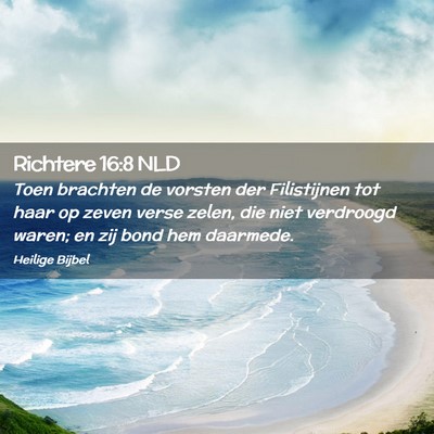 Picture 02 - Richtere 16:8 NLD - Toen brachten de vorsten der Filistijnen tot haar - Bible Verse Picture