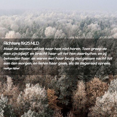 Picture 02 - Richtere 19:25 NLD - Maar de mannen wilden naar hem niet horen. Toen - Bible Verse Picture