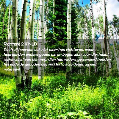 Picture 02 - Richtere 2:17 NLD - Doch zij hoorden ook niet naar hun richteren, - Bible Verse Picture