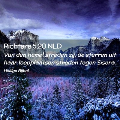 Picture 02 - Richtere 5:20 NLD - Van den hemel streden zij, de sterren uit haar - Bible Verse Picture