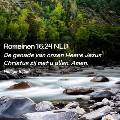Picture 02 - Romeinen 16:24 NLD - De genade van onzen Heere Jezus Christus zij met - Bible Verse Picture