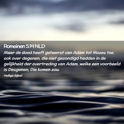 Picture 02 - Romeinen 5:14 NLD - Maar de dood heeft geheerst van Adam tot Mozes - Bible Verse Picture