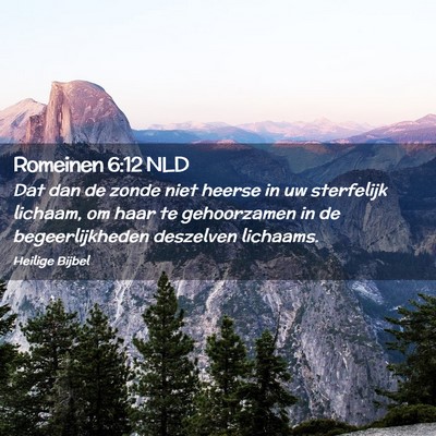 Picture 02 - Romeinen 6:12 NLD - Dat dan de zonde niet heerse in uw sterfelijk - Bible Verse Picture