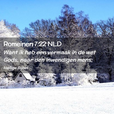 Picture 02 - Romeinen 7:22 NLD - Want ik heb een vermaak in de wet Gods, naar den - Bible Verse Picture