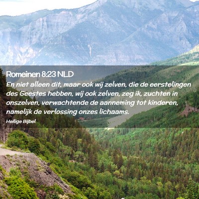 Picture 02 - Romeinen 8:23 NLD - En niet alleen dit, maar ook wij zelven, die de - Bible Verse Picture