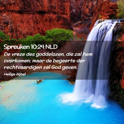 Picture 02 - Spreuken 10:24 NLD - De vreze des goddelozen, die zal hem overkomen; - Bible Verse Picture