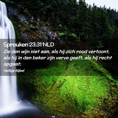 Picture 02 - Spreuken 23:31 NLD - Zie den wijn niet aan, als hij zich rood - Bible Verse Picture