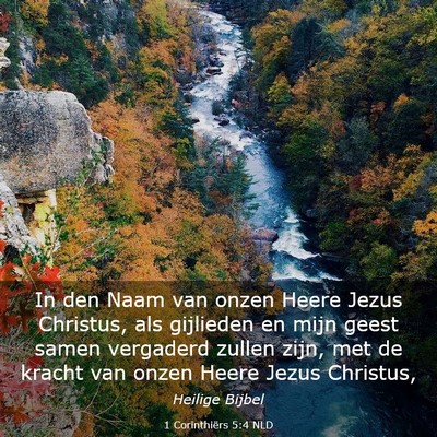 Picture 03 - 1 Corinthiërs 5:4 NLD - In den Naam van onzen Heere Jezus Christus, als - Bible Verse Picture