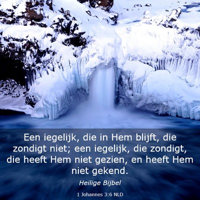Picture 03 - 1 Johannes 3:6 NLD - Een iegelijk, die in Hem blijft, die zondigt - Bible Verse Picture