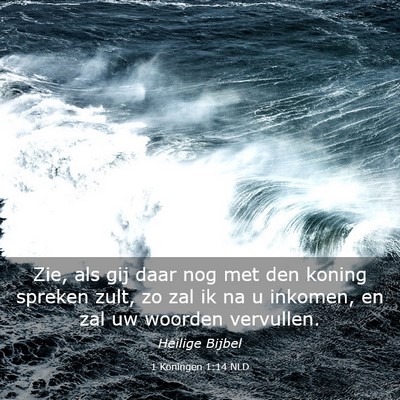 Picture 03 - 1 Koningen 1:14 NLD - Zie, als gij daar nog met den koning spreken - Bible Verse Picture