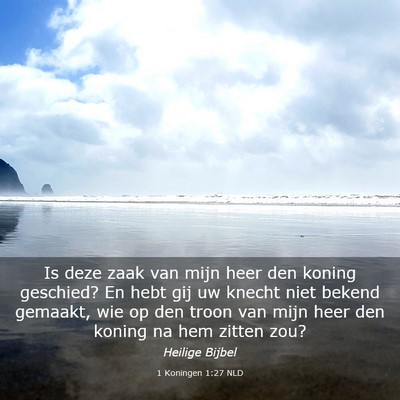 Picture 03 - 1 Koningen 1:27 NLD - Is deze zaak van mijn heer den koning geschied? - Bible Verse Picture