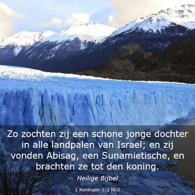 Picture 03 - 1 Koningen 1:3 NLD - Zo zochten zij een schone jonge dochter in alle - Bible Verse Picture