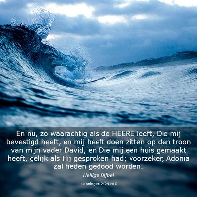 Picture 03 - 1 Koningen 2:24 NLD - En nu, zo waarachtig als de HEERE leeft, Die mij - Bible Verse Picture