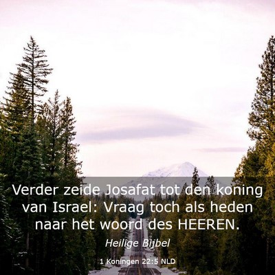 Picture 03 - 1 Koningen 22:5 NLD - Verder zeide Josafat tot den koning van Israel: - Bible Verse Picture