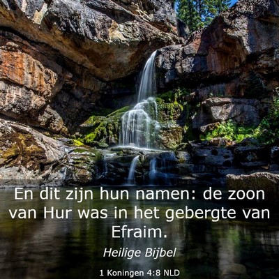 Picture 03 - 1 Koningen 4:8 NLD - En dit zijn hun namen: de zoon van Hur was in het - Bible Verse Picture