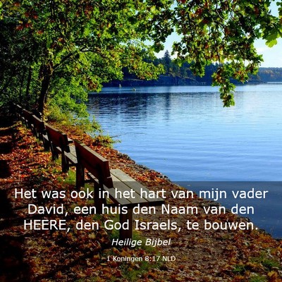 Picture 03 - 1 Koningen 8:17 NLD - Het was ook in het hart van mijn vader David, een - Bible Verse Picture