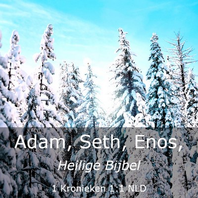Picture 03 - 1 Kronieken 1:1 NLD - Adam, Seth, - Bible Verse Picture