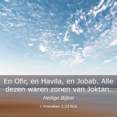 Picture 03 - 1 Kronieken 1:23 NLD - En Ofir, en Havila, en Jobab. Alle dezen waren - Bible Verse Picture